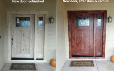 Front Door Finishing Makes a Great First Impression