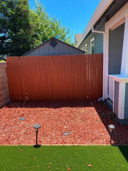 HOA Fence Staining in Vacaville, CA